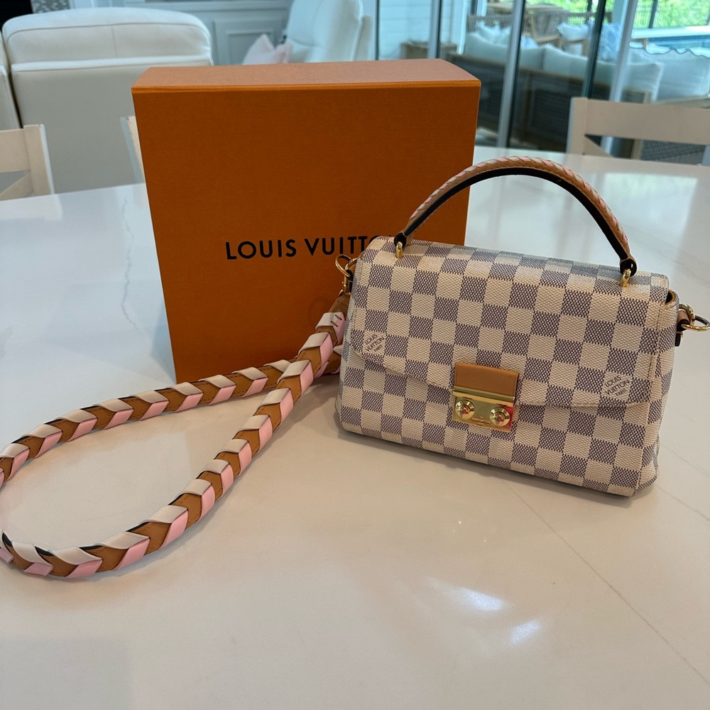 Louis Vuitton Crossbody Bag - Pink and Cream Checkered